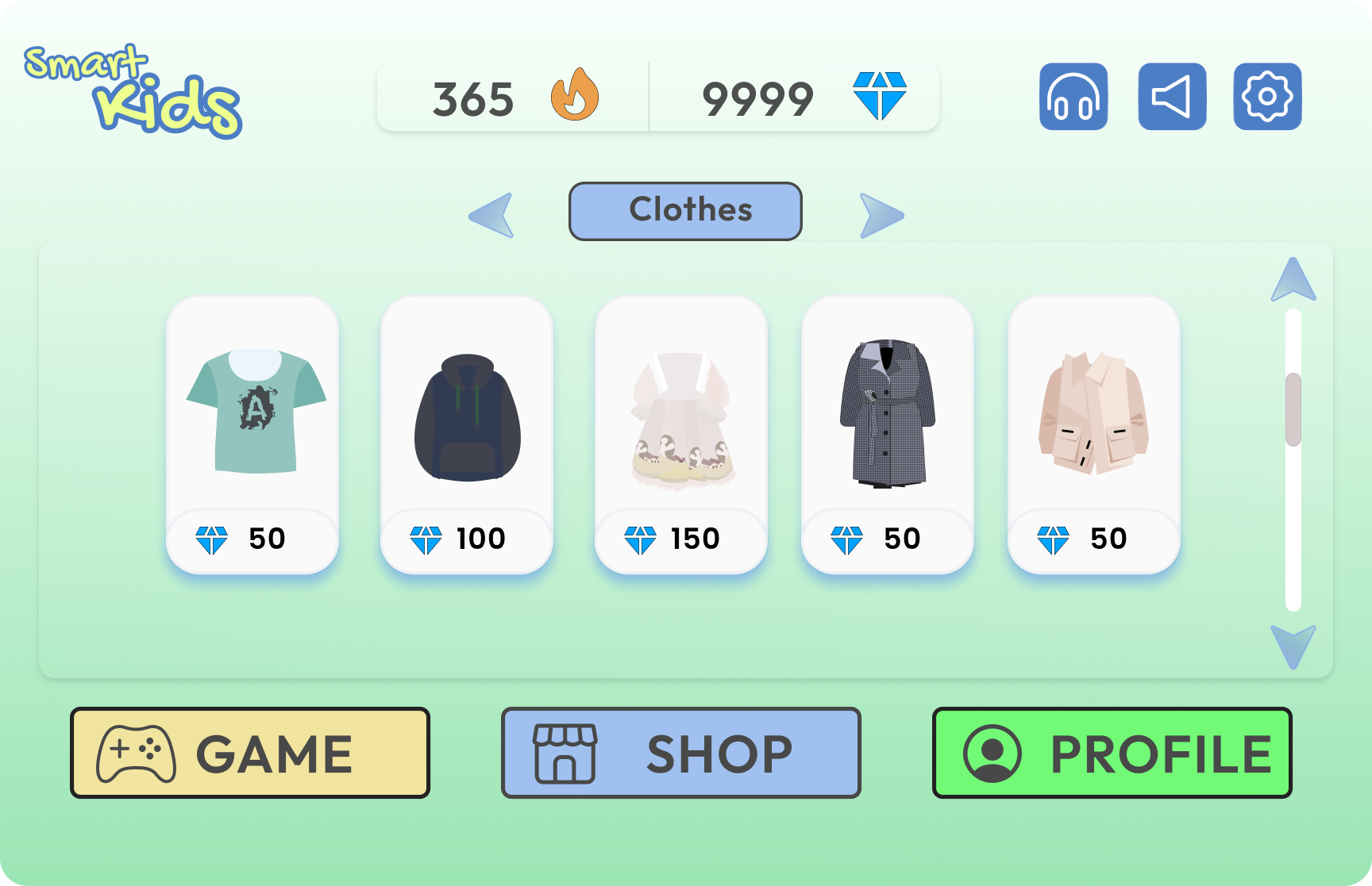 Shop for clothes